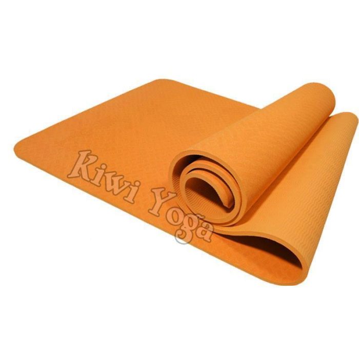 Thảm tập Yoga nhập khẩu Đài Loan 1 lớp màu cam