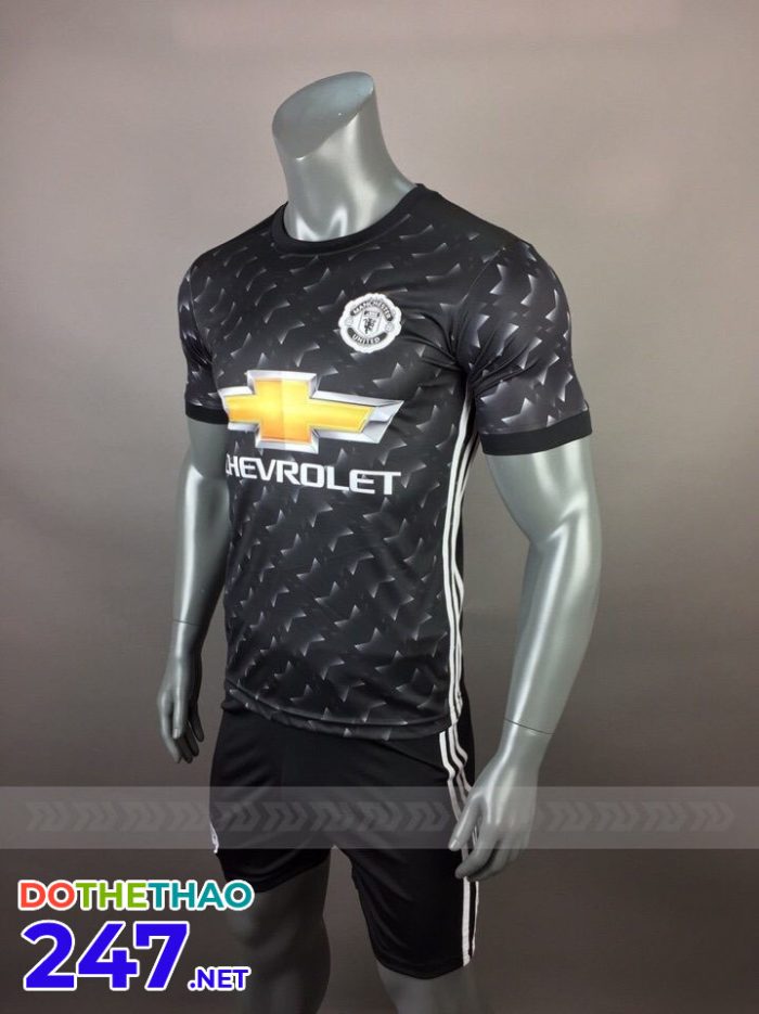 Áo bóng đá CLB Manchester United màu đen 2018