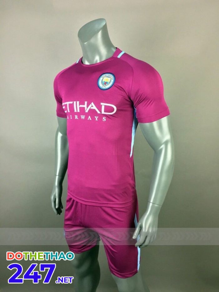Áo bóng đá CLB Mancity màu tím năm 2018