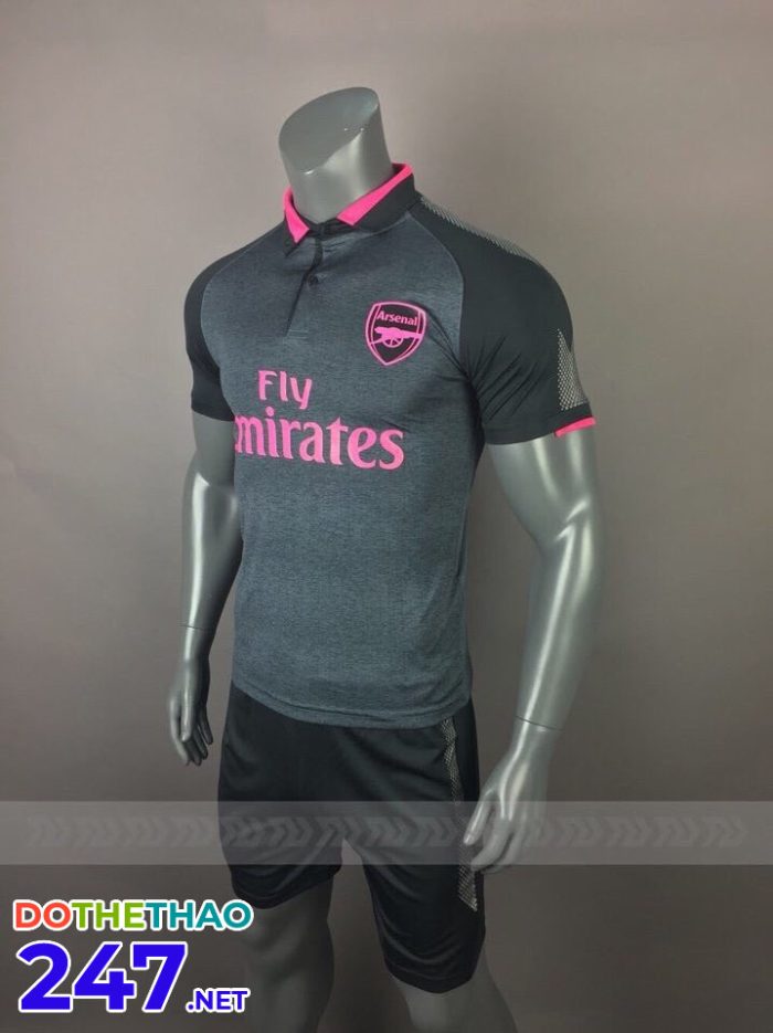 Áo bóng đá CLB Arsenal màu xám năm 2018