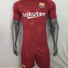 Áo bóng đá CLB Barca màu bã trầu năm 2018