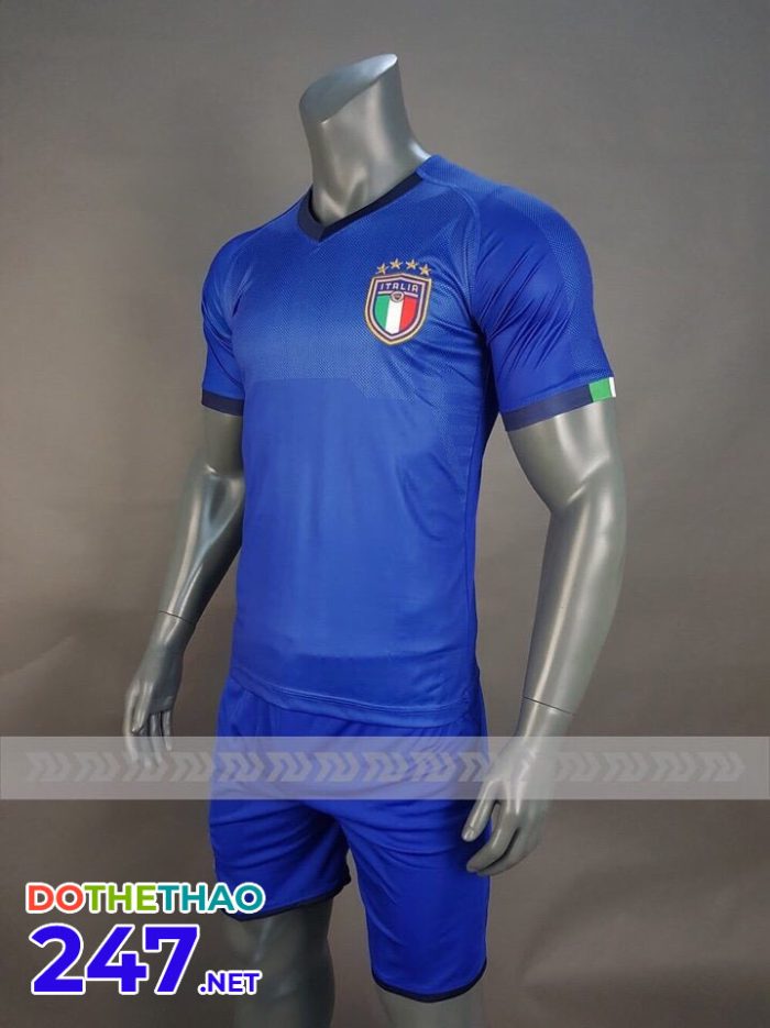Áo bóng đá đội tuyển Italia 2018 màu xanh biển