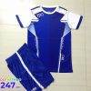 Áo bóng đá không logo màu xanh mã KLG-25 mới nhất 2018