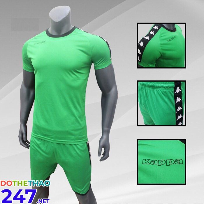 Áo bóng đá Kappa màu xanh lá mã KLG - 49 năm 2018