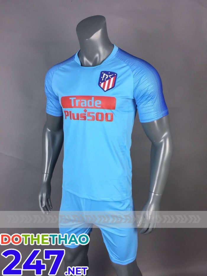 Áo bóng đá CLB Aletico màu xanh mới nhất 2018-2019