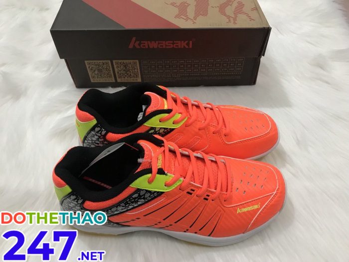 Giày bóng chuyền Kawasaki màu cam mới nhất 2019