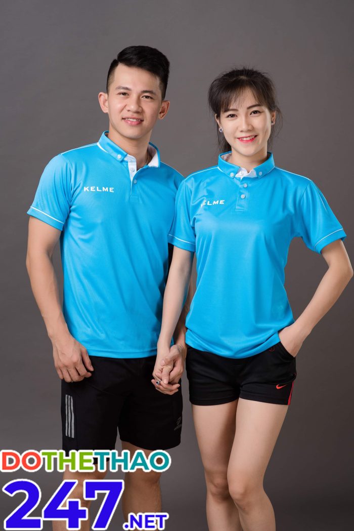 Áo bóng chuyền nam nữ KELME 05 màu ngọc mới nhất 2019
