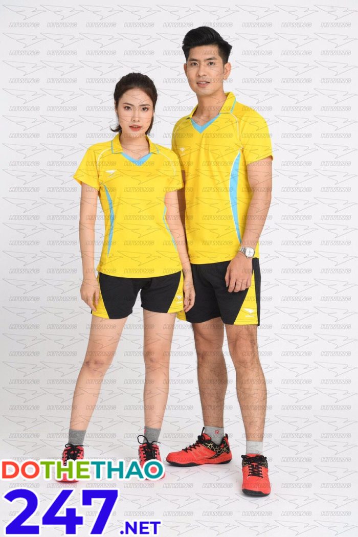 Áo bóng chuyền nam nữ HIWING H1 màu vàng mới nhất 2019