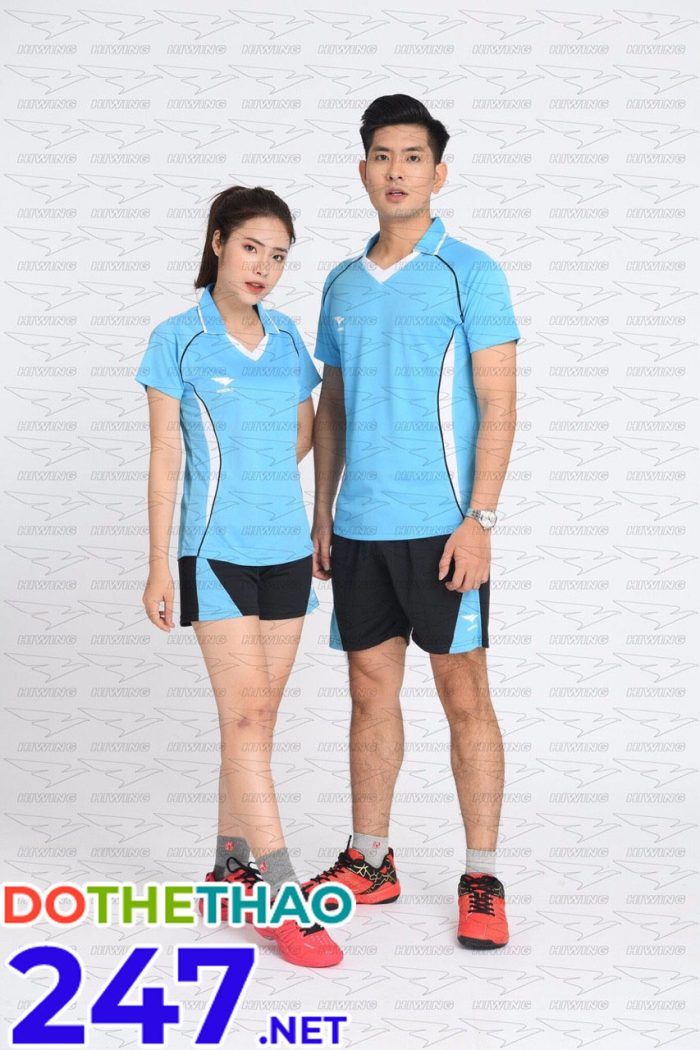 Áo bóng chuyền nam nữ HIWING H1 màu xanh ngọc mới nhất 2019