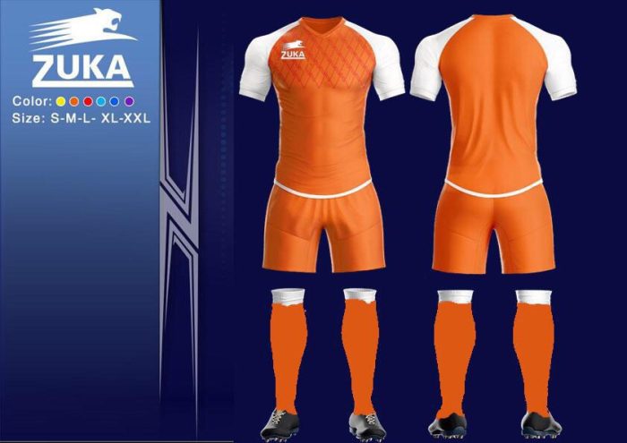  Áo bóng đá KLG mã KLG-188 màu cam mới nhất 2019-2020 