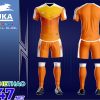 Áo bóng đá KLG zuka mã KLG-160 màu cam mới nhất 2019-2020 