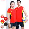 Áo bóng chuyền nam nữ cao cấp Hiwing H5 màu đỏ