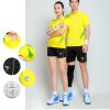 Áo cầu lông, bóng chuyền nam nữ Hiwing W1 màu vàng