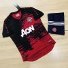 Áo bóng đá CLB Manchester United màu đen phối đỏ mới nhất mùa giải 2021