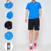 Áo cầu lông, áo tennis nam Hiwing Mountain LUX1 chính hãng màu xanh dương