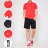 Áo cầu lông, áo tennis nam Hiwing Mountain LUX1 chính hãng màu đỏ
