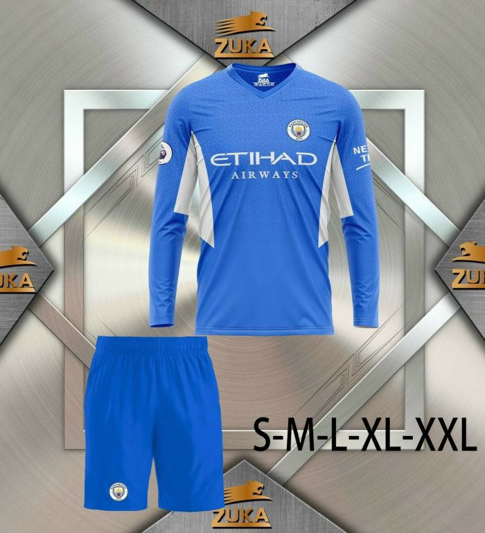 Áo bóng đá dài tay CLB MANCITY mới nhất 2021-2022