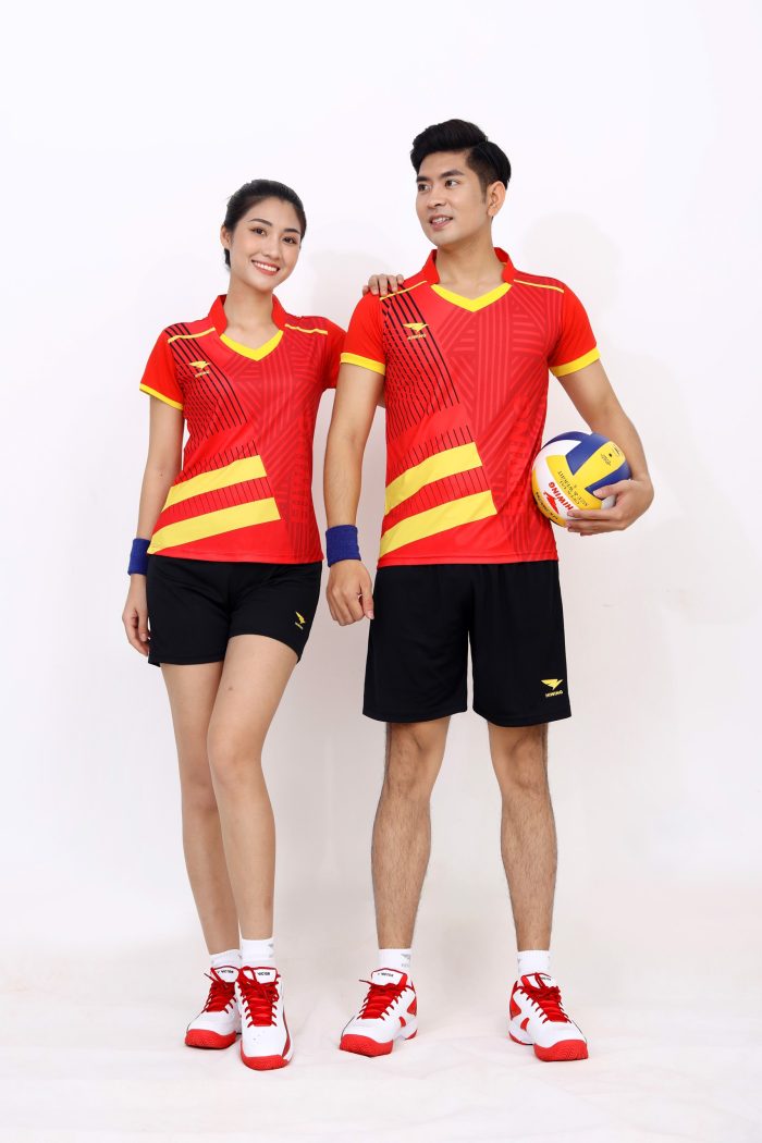 Áo bóng chuyền nam nữ Hiwing H8 chính hãng màu đỏ