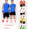 Quần áo cầu lông nam nữ xanh dương 16