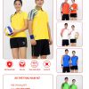 quần áo cầu lông nam nữ vàng 1