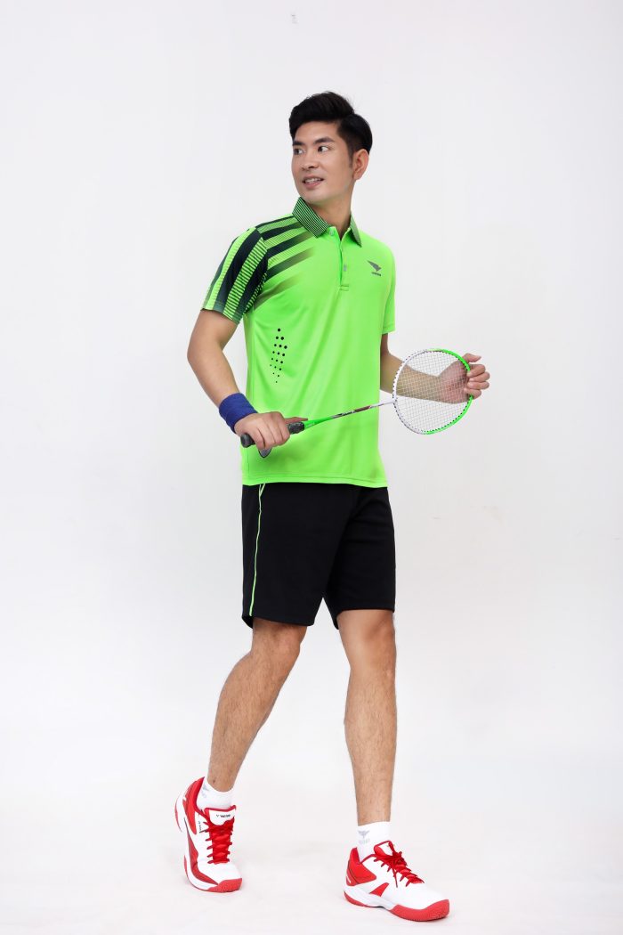 quần áo cầu lông nam xanh 5