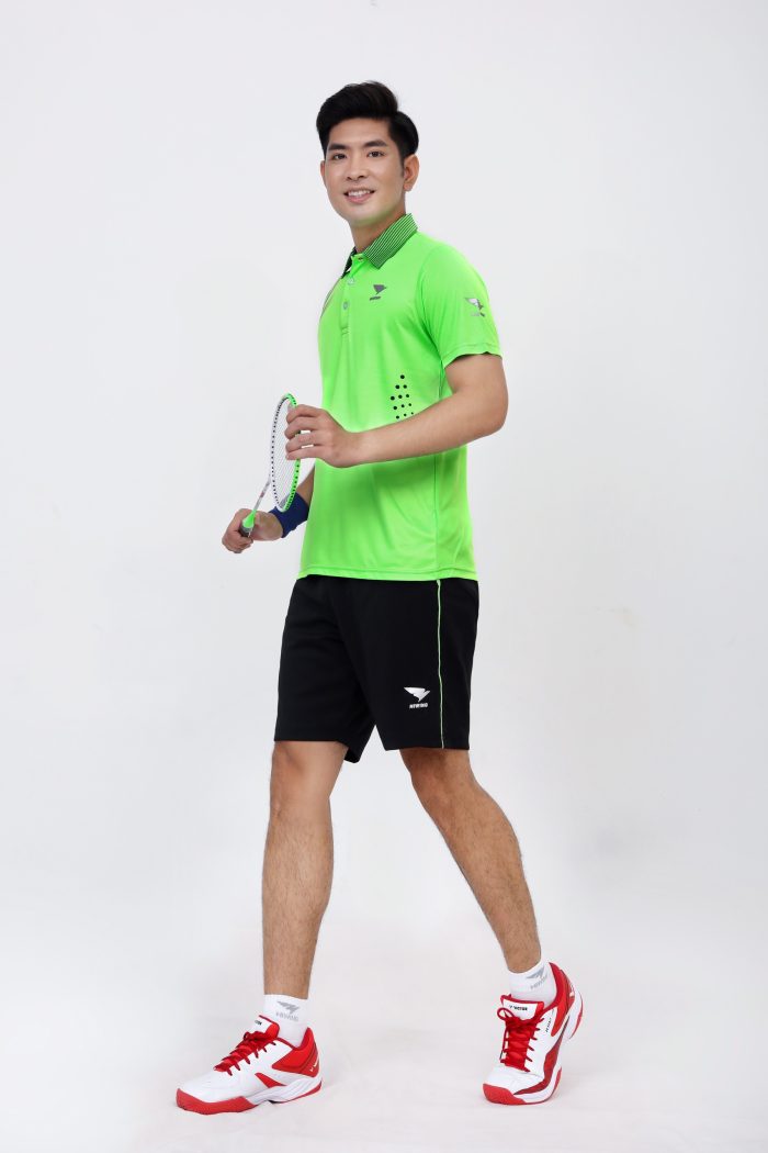 quần áo cầu lông nam xanh 6