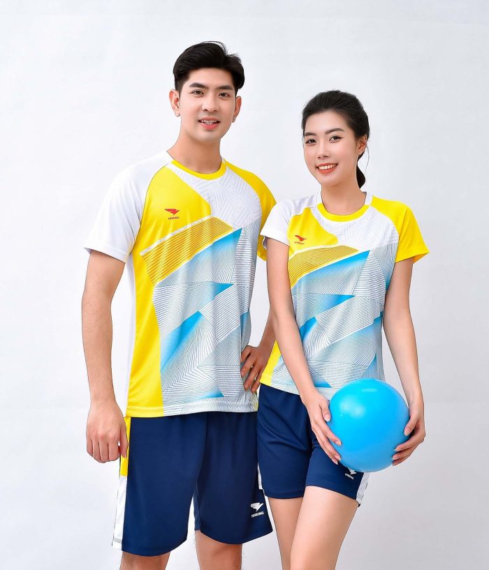 Áo bóng chuyền nam nữ chính hãng Hiwing H12 màu trắng