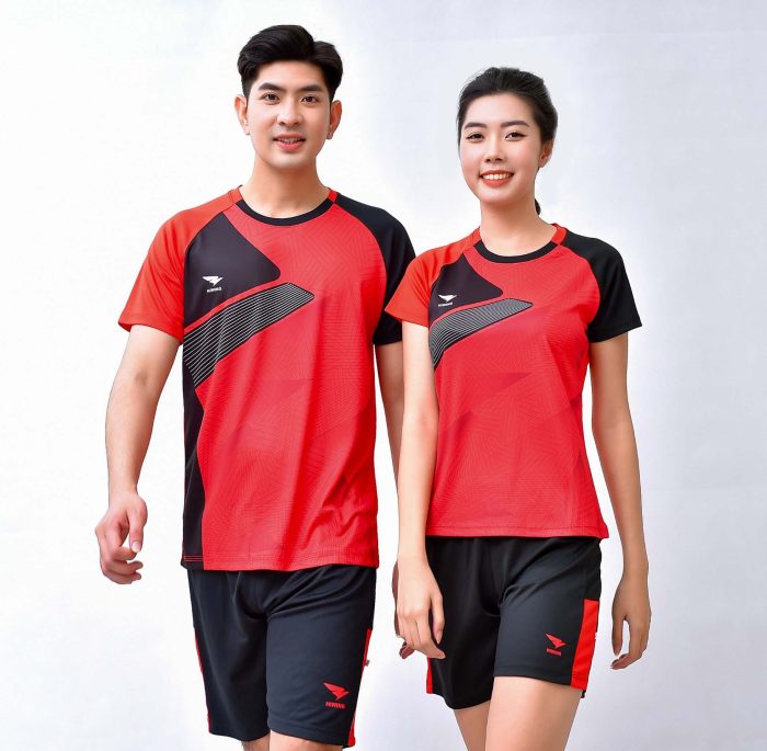 Áo bóng chuyền nam nữ chính hãng Hiwing H12 màu đỏ