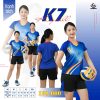 Áo bóng chuyền nam nữ chính hãng Keyball K7 màu xanh bích