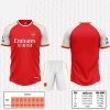 Áo bóng đá CLB Arsenal màu đỏ trắng mới nhất 2024