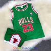 Áo bóng rổ BULL CHICAGO 23 màu xanh lá