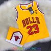 Áo bóng rổ BULL CHICAGO NBA 23 màu vàng