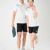 Áo Pickleball, Áo Bóng Chuyền Cầu Lông Hiwing A3 Nam Nữ – Màu Trắng