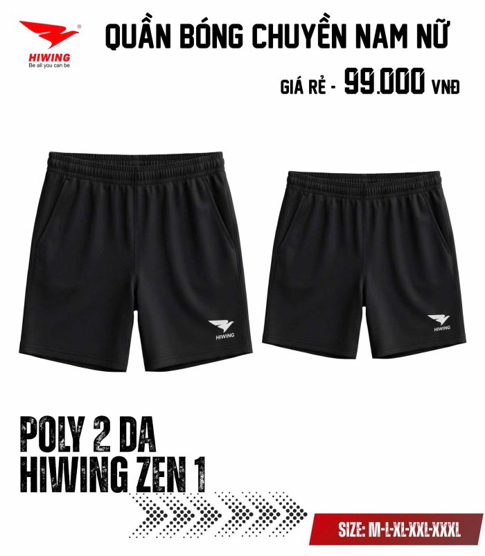 Quần cầu lông, quần bóng chuyền Hiwing GEN1