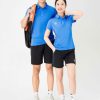 Áo Cầu Lông, Áo Pickleball, Áo Golf Hiwing LUXURY 5 Nam Nữ Màu Xanh Da