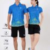 Áo Cầu Lông, Áo Pickleball Bóng Chuyền Hiwing P4 Nam Nữ Màu Xanh Da