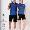 Áo Cầu Lông, Áo Pickleball Bóng Chuyền Hiwing P4 Nam Nữ Màu Xanh Than