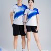 Áo Cầu Lông Hiwing M1 Nam Nữ Màu Trắng – Cooling Fabric Co Giãn 4 Chiều, Thấm Hút Mồ Hôi