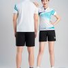 Áo Cầu Lông Pickleball Bóng Chuyền Hiwing W9 Nam Nữ Màu Trắng