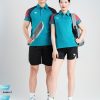 Áo cầu lông Hiwing Lux 6 Nam Nữ Cao Cấp Màu Xanh Lý – Thoáng Khí, Co Giãn Đỉnh Cao